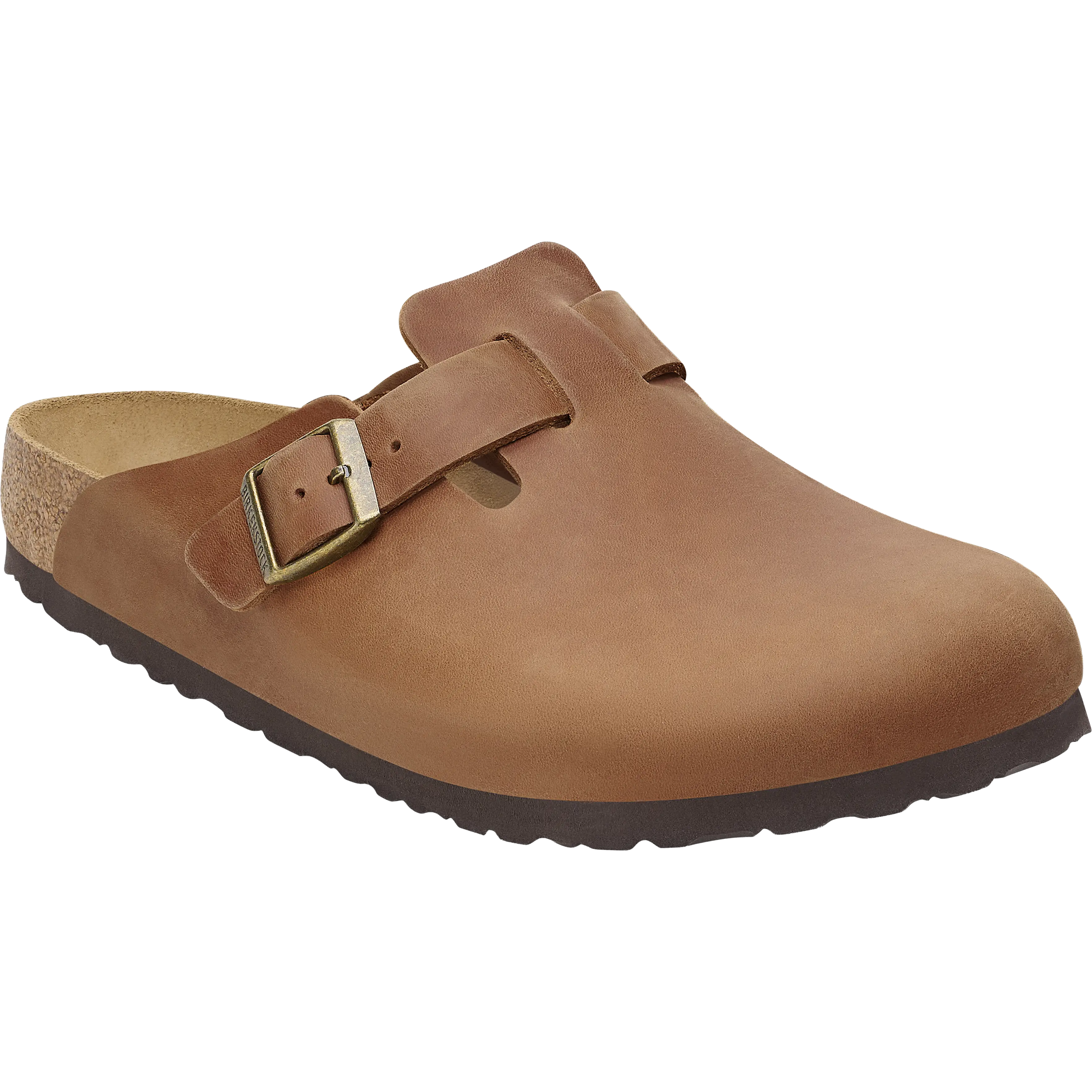 Birkenstock Boston Oiled Leather Regular - Cognac - 38 - Hverdagssandaler