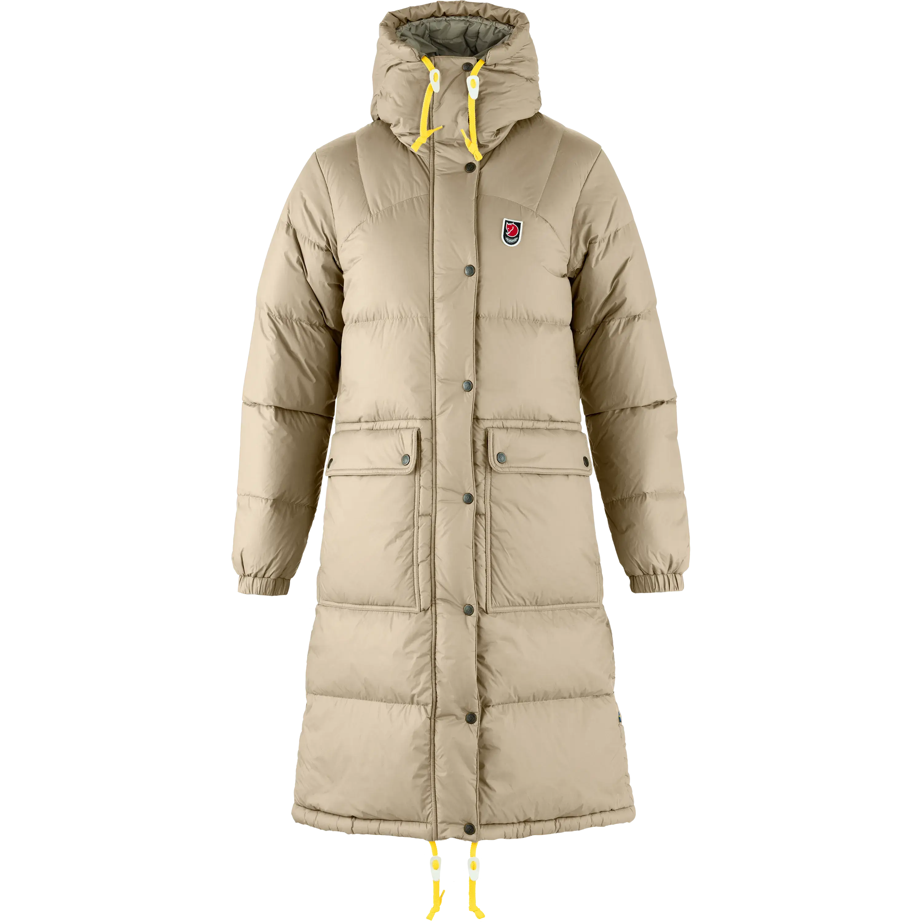 Fjällräven Expedition Long Down Parka Women dunjakke - Fossil - M - Dunjakker