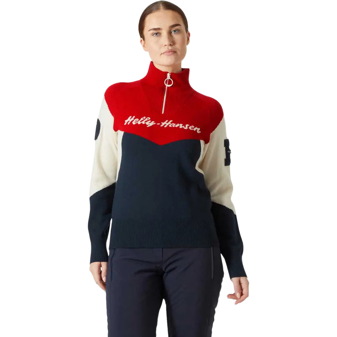 Helly Hansen Apres Knitted Sweater Women - Navy - XS - Striktrøjer