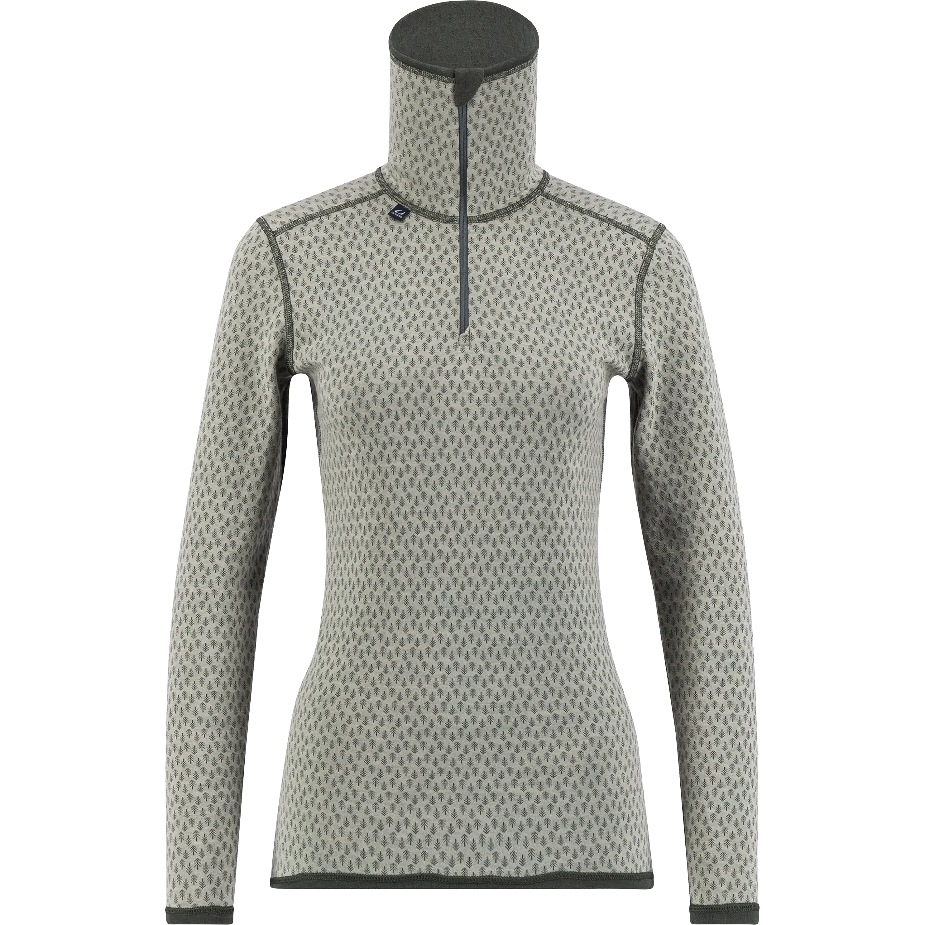 Ulvang Comfort 200 Turtle Neck w/Zip Women - Agate Grey/Urban Chic - L - Undertrøjer
