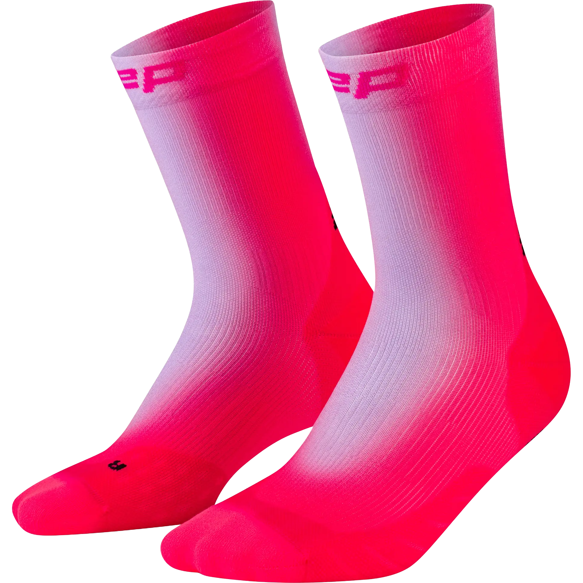 CEP Run Edt. Gradient Socks Mid Cut 5.0 Men - Lilac/Pink - V 45-48 - Løbestrømper