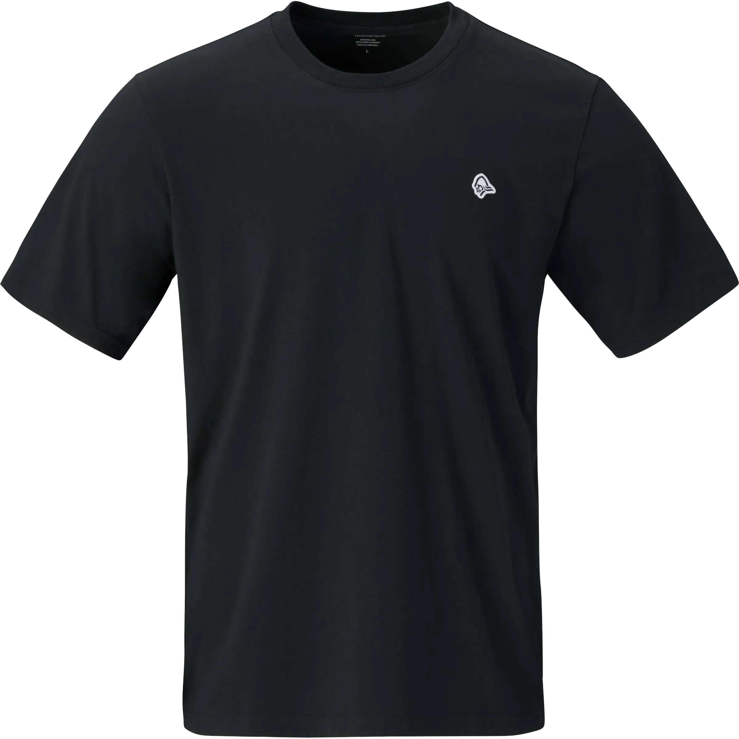 Norrøna /29 Cotton Viking Patch T-shirt Men - Caviar Black - XL - Kortærmet T-shirts