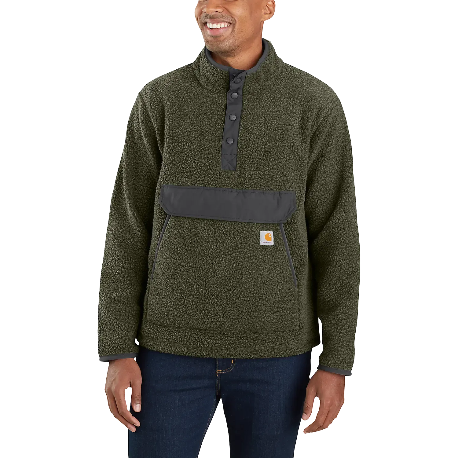 Relaxed Fit Fleece Pullover Men