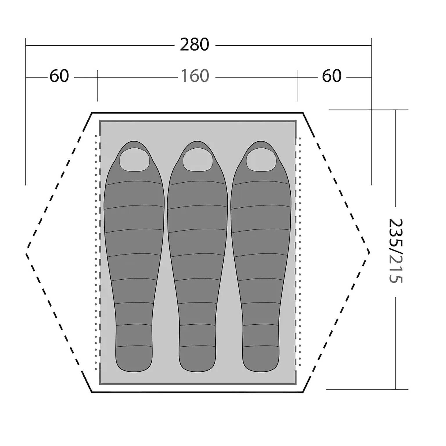 LÆ Dome 3 telt 3 prs.