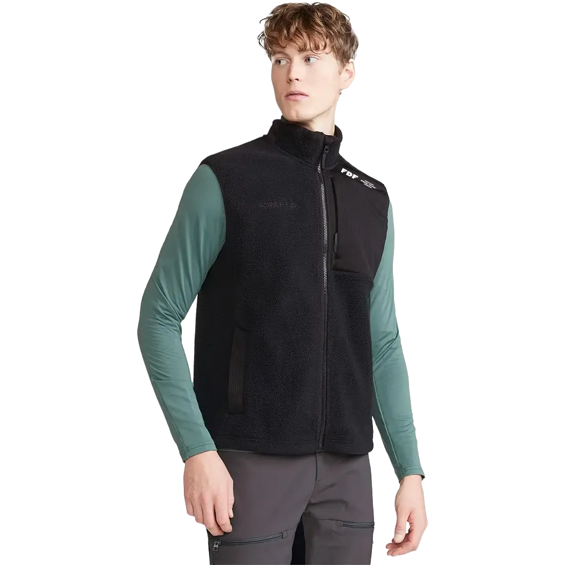 ADV Explore Pile Fleece Vest m/Logo Men