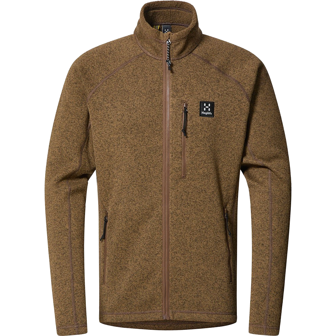 Haglöfs Risberg Jacket Men fleece - Teak Brown - XXL - Fleecetrøjer