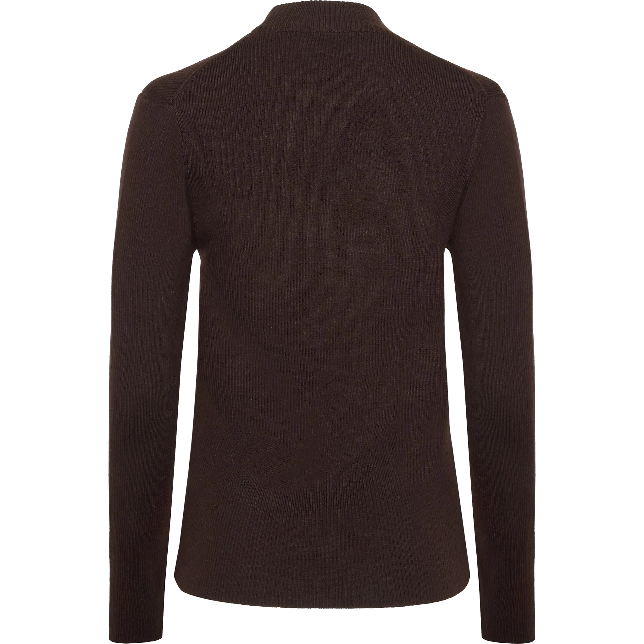 Merino Rib Mock Neck Long Sleeve T-shirt