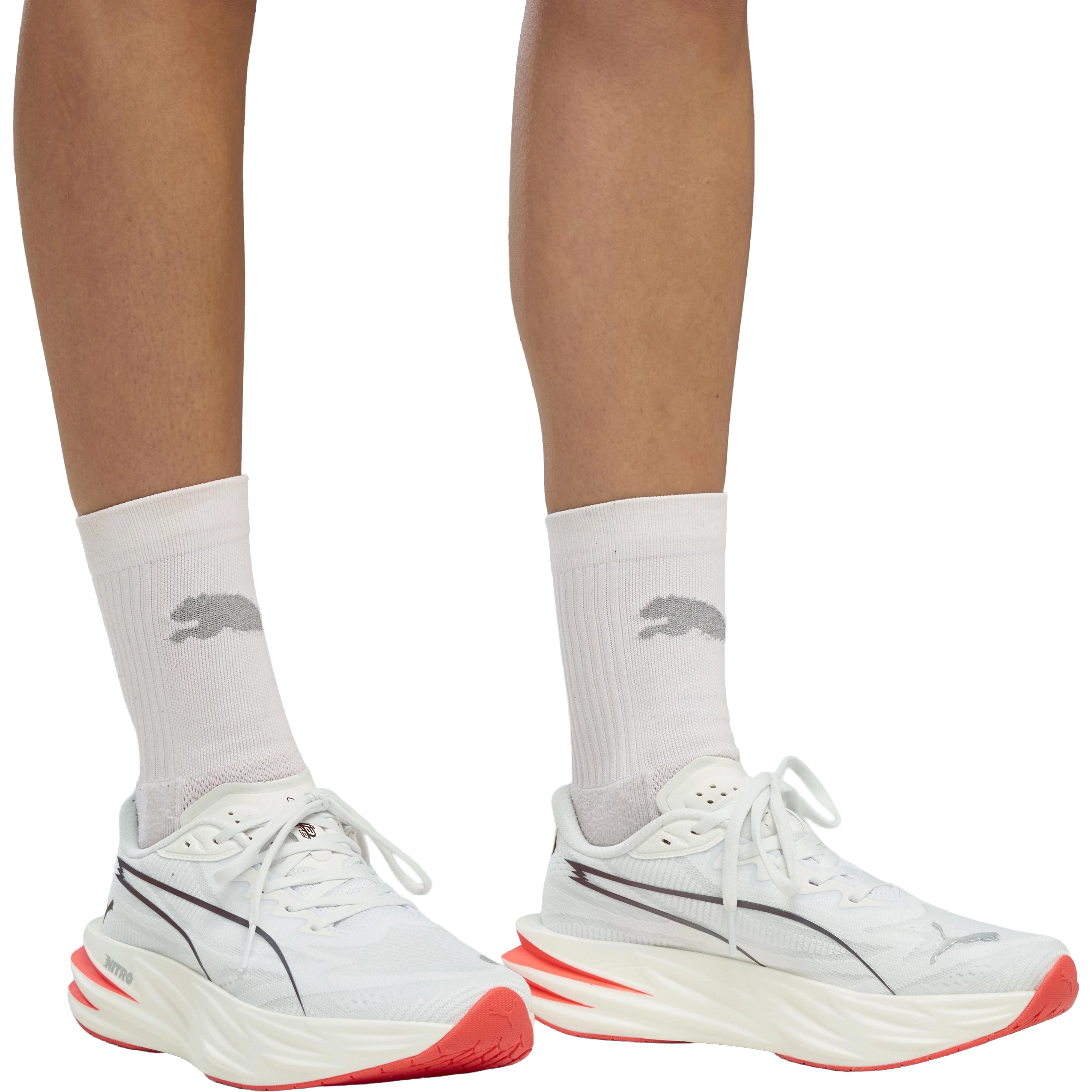 Puma Deviate Pure Nitro Women - Puma White - 40,5 - Løbesko