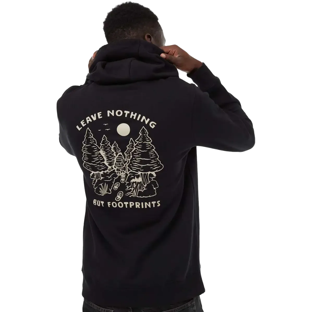 Footprints Hoodie Men hættetrøje