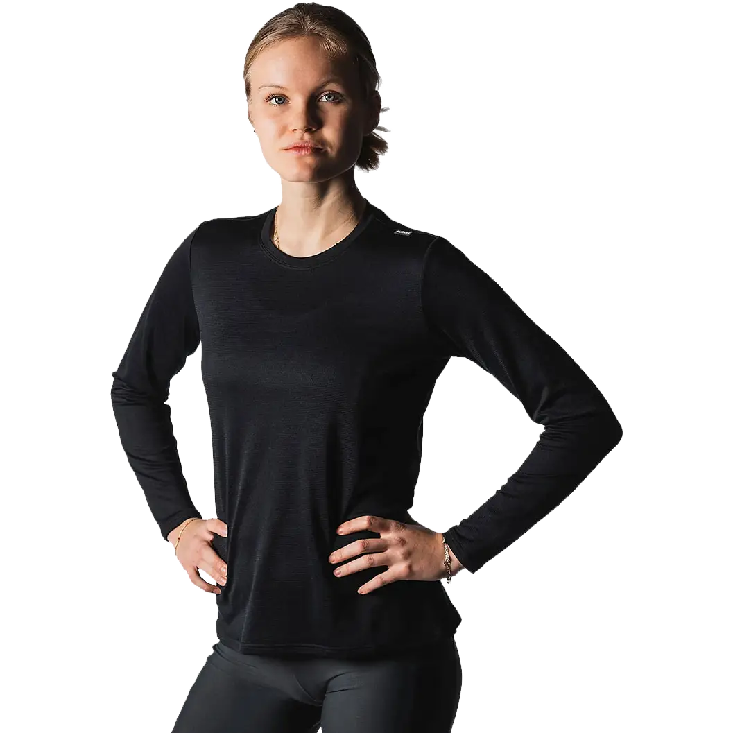 Fusion Technical Merino 150 LS Shirt Women - Black - S - Tynde trøjer