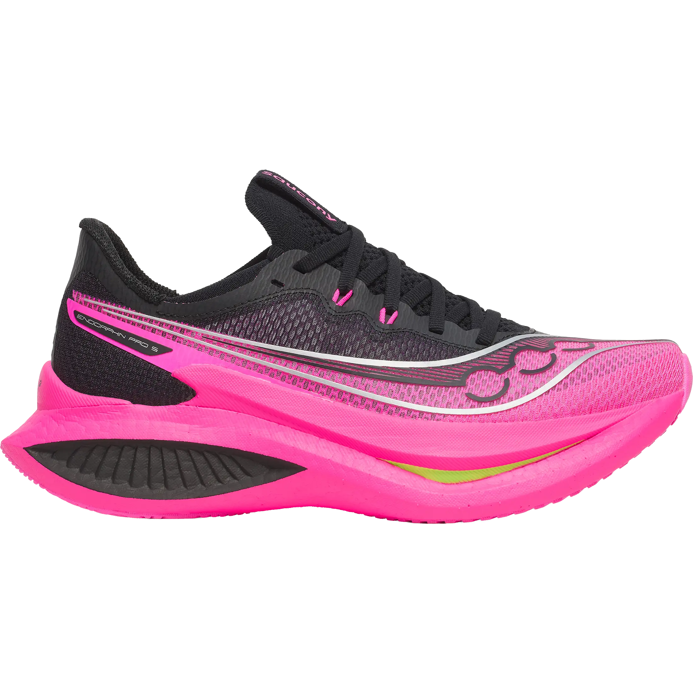 Saucony Endorphin Pro 5 Women - Black/Shock - US8,5/UK6,5/40 - Konkurrence løbesko