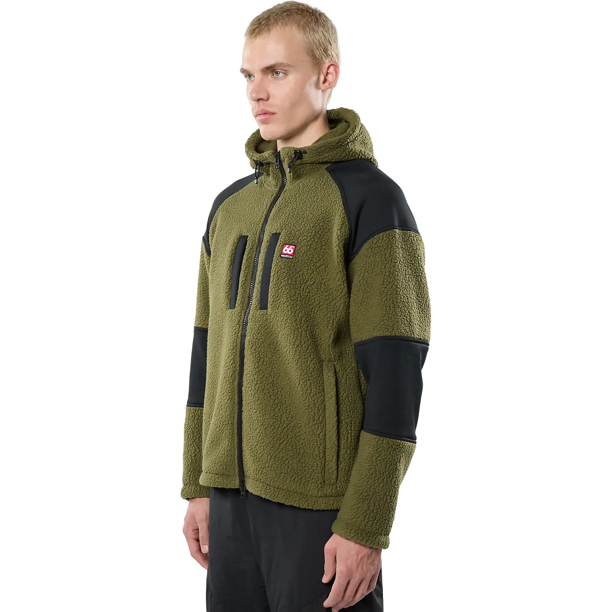 Tindur Shearling Zipped Hoodie Men