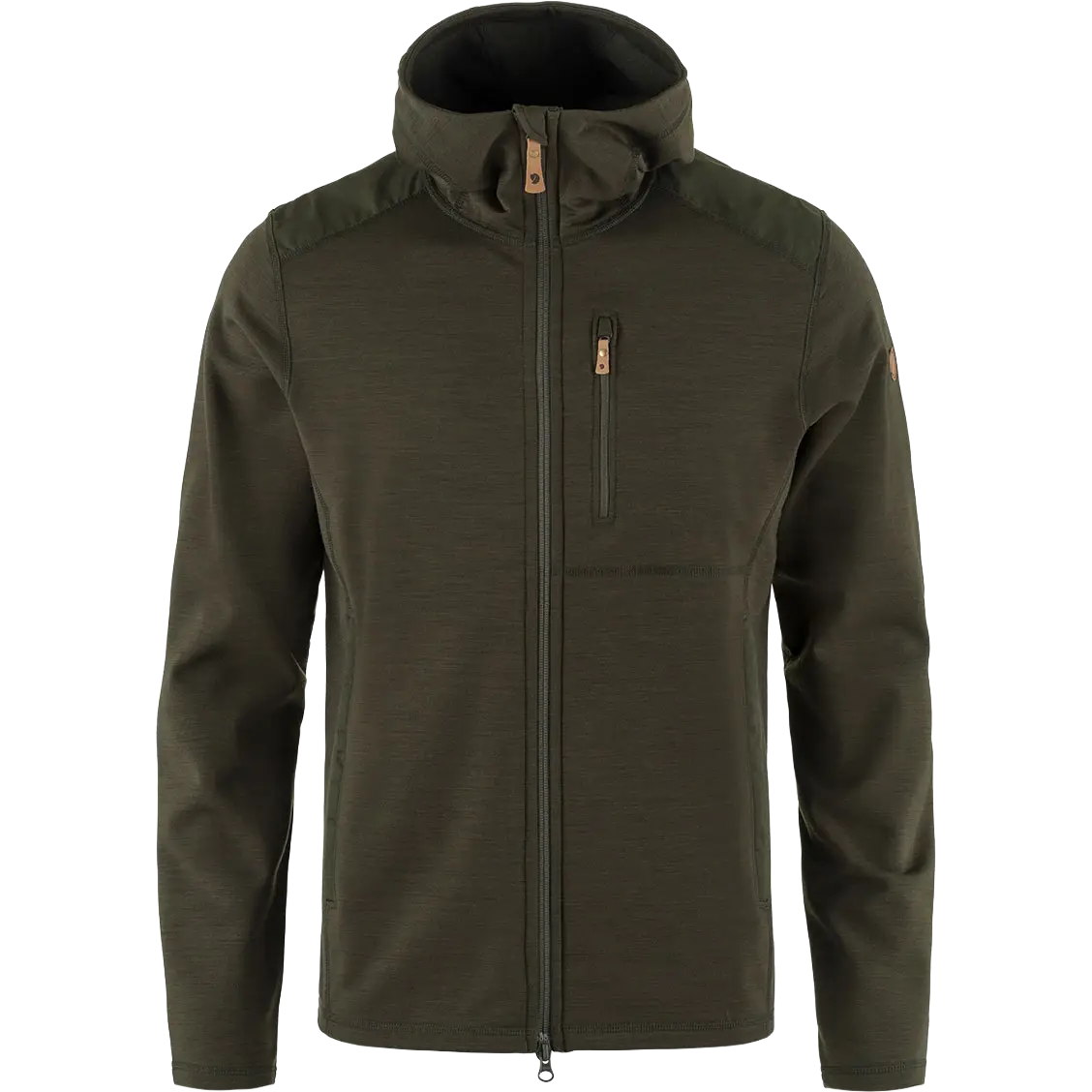 Fjällräven Keb Fleece Hoodie Men herrefleece - Deep Forest - S - Fleecetrøjer