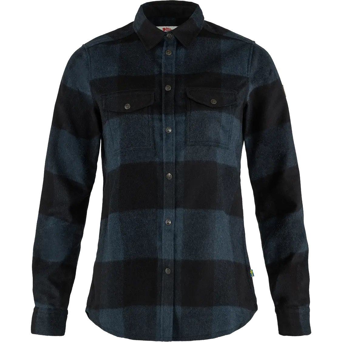 Fjällräven Canada Shirt LS WMS dameskjorte - Navy/Black - M - Langærmet skjorter