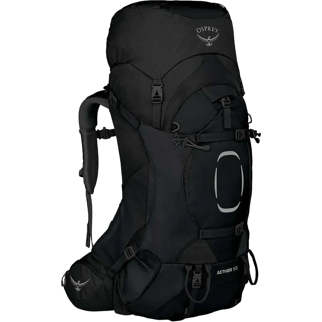 Osprey Aether 55 rygsæk - Black - L/XL - Store rygsække