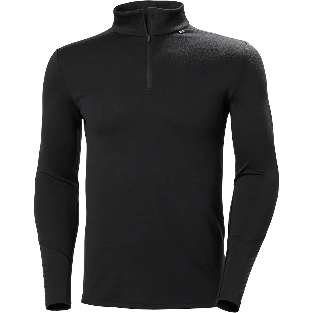 Helly Hansen Lifa Merino Midweight 1/2 Zip Men undertrøje - Black - 2XL - Undertrøjer