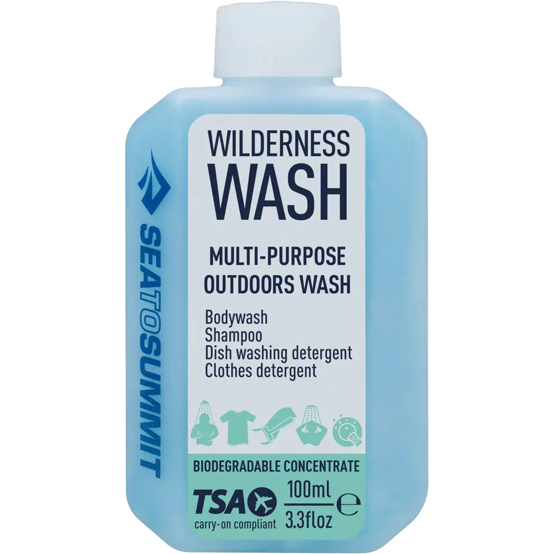 Sea to Summit Wilderness Wash 100 ml sæbe - Sky Blue - One size - Vask og imprægnering