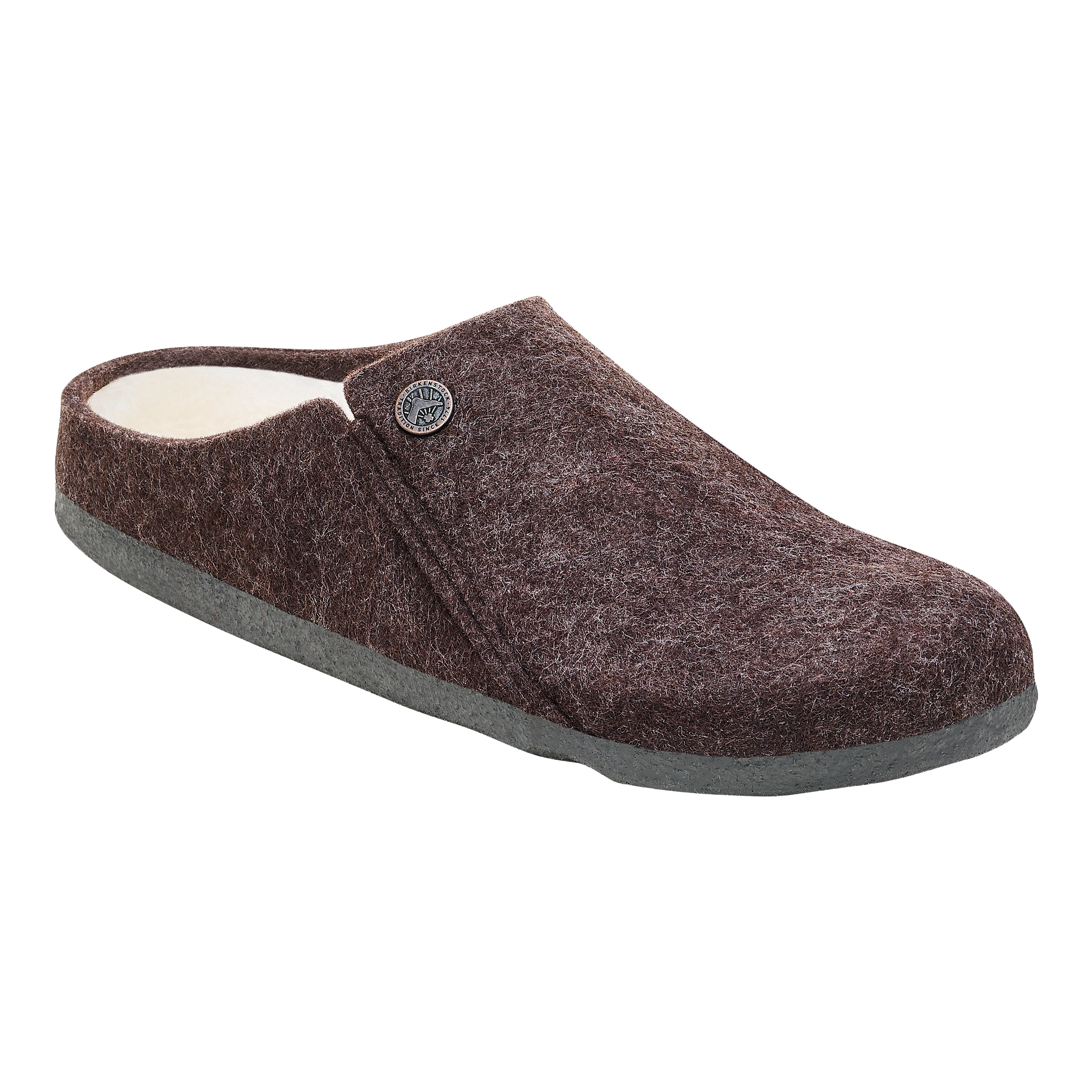 Birkenstock Zermatt Shearling Wool Felt Narrow - Mocha - 39 - Hjemmesko