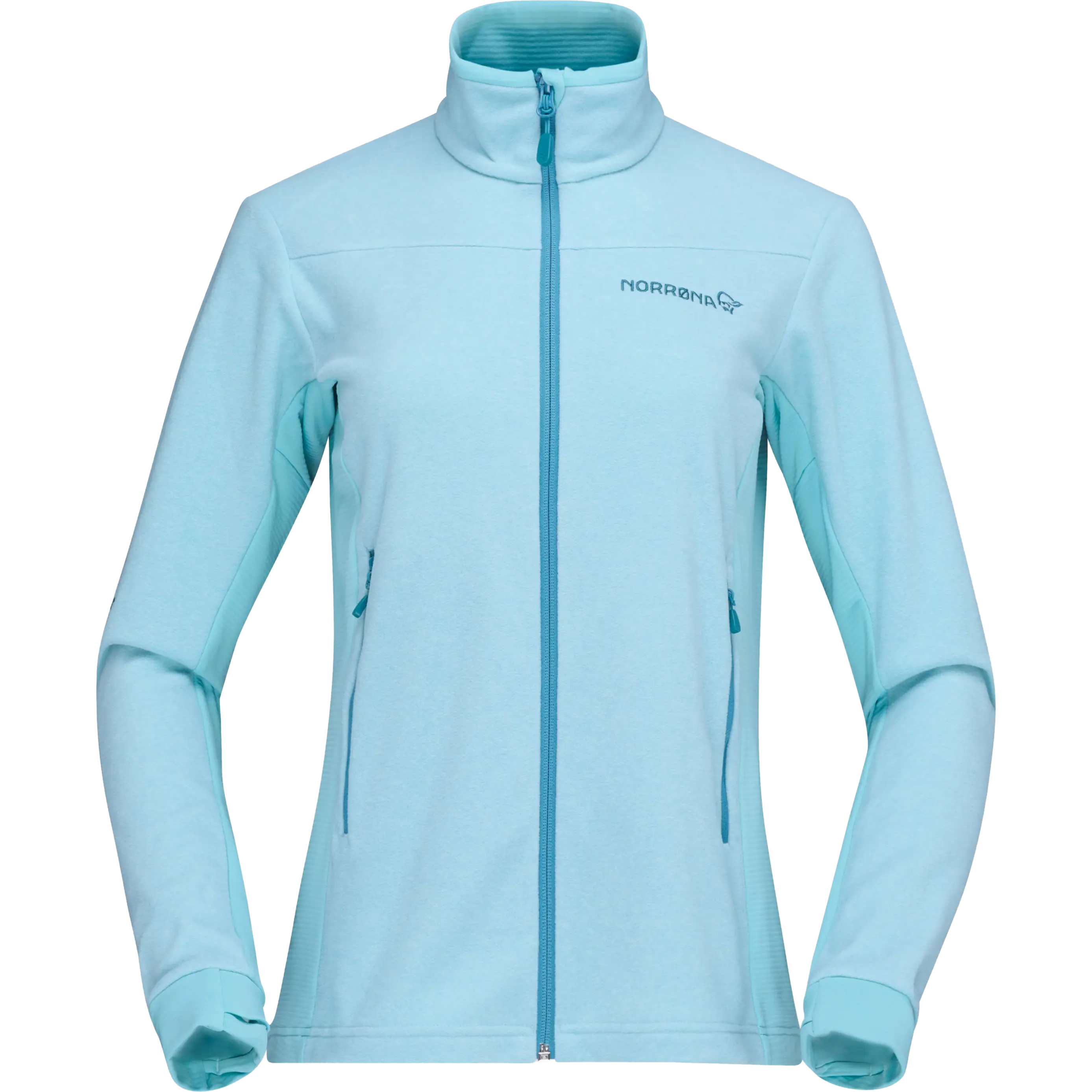 Norrøna Falketind Warm² Jacket Women damefleece - Aqua Haze - XS - Fleecetrøjer