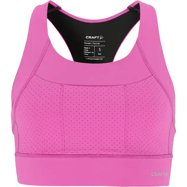 Craft Hypervent Pocket Sport Top Women - Magenta - S - Løbeundertøj
