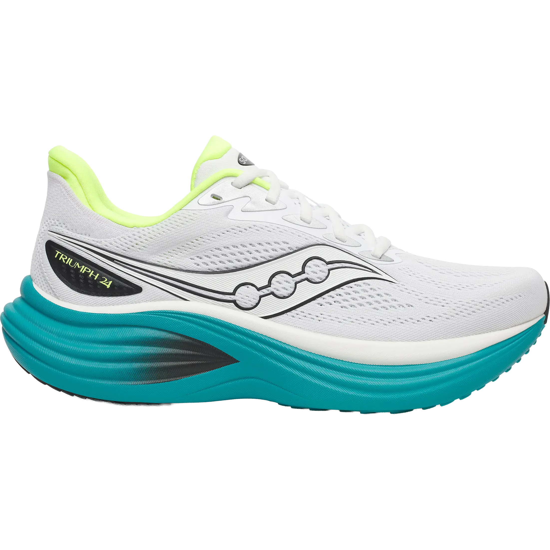 Saucony Triumph 24 Men - White/Tranquil - US9/UK8/42,5 - Løbesko