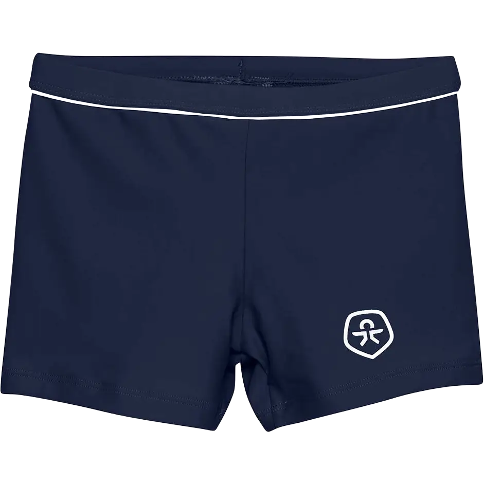 Color Kids Swim Trunks Solid - Dress Blues - 128 - Badebukser til børn