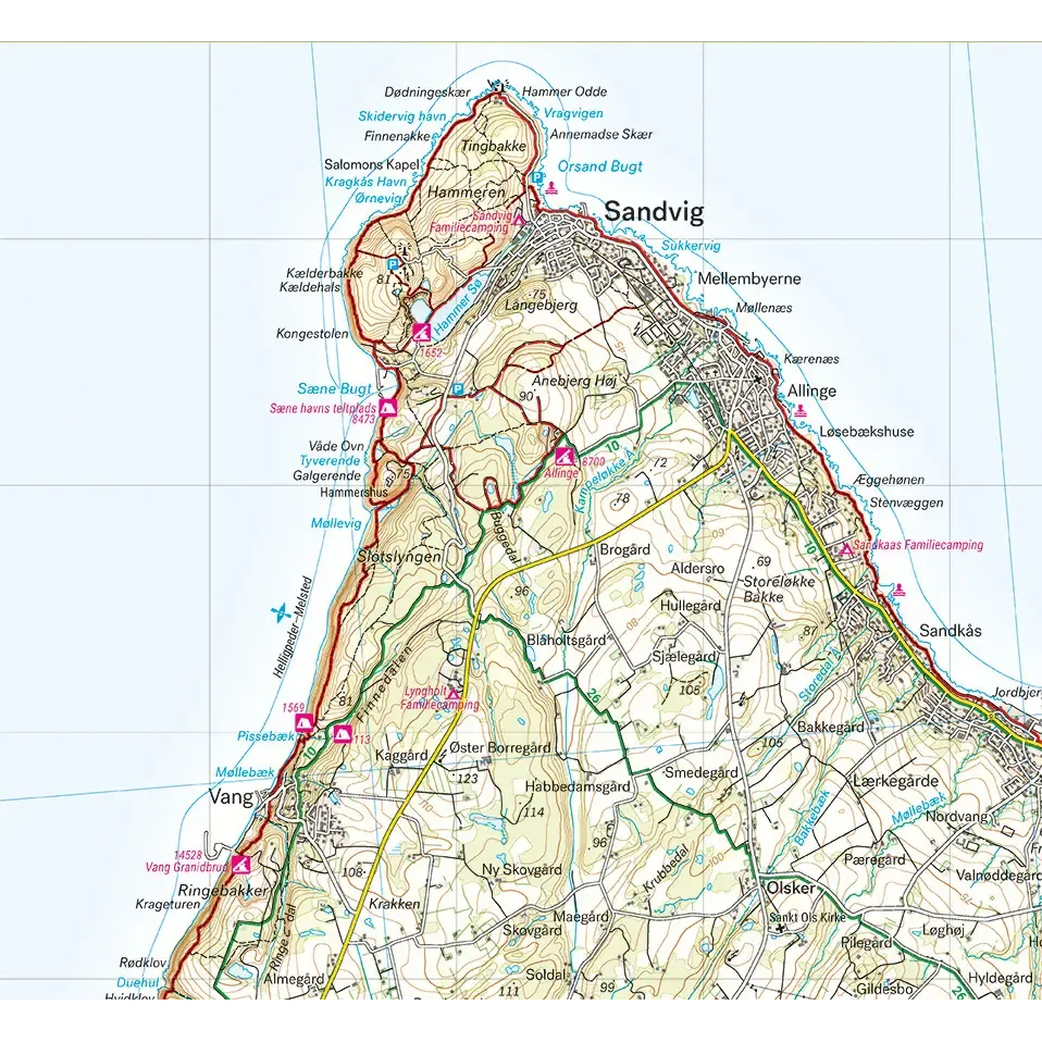 Bornholm kort