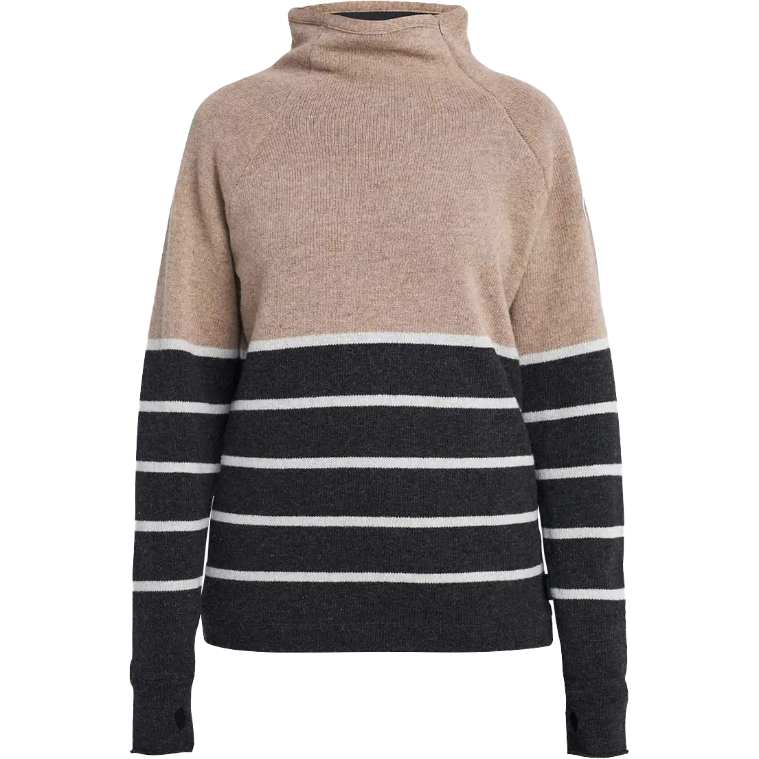 Holebrook Martina WP Women uldsweater - Khaki - M - Striktrøjer