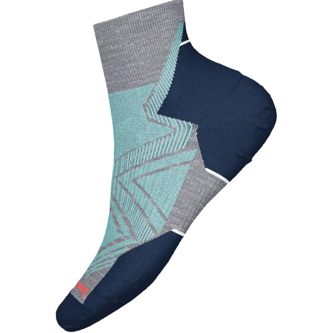 Smartwool Run Targeted Cushion Ankle Women uldsokker - Light Gray - L - Uldsokker til børn