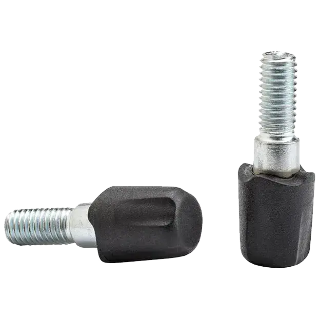 Black Diamond Tech Tips - Rubber gummidupper til vandrestave - Sort - One size