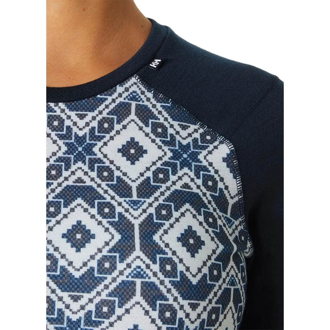 Lifa Merino Midweight Graphic Crew Women underställströja
