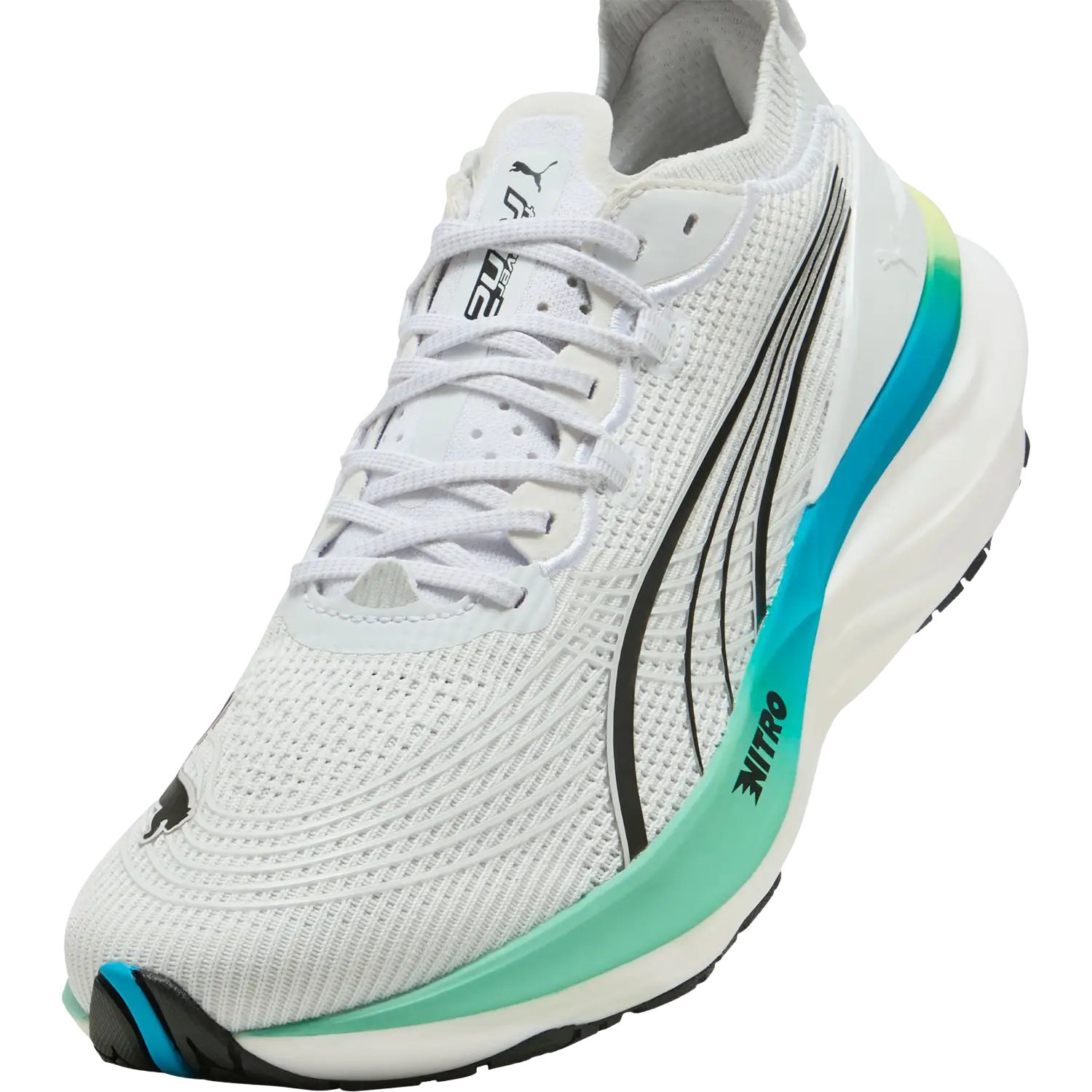 Puma Foreverrun Nitro 2 Men - PUMA White/Speed Blue - 47 - Allround løbesko
