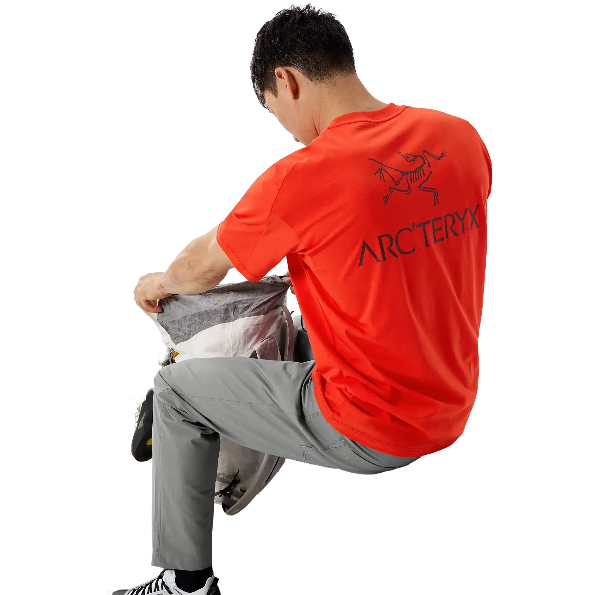 Kragg SL Cotton Bird Word SS Men herr-T-shirt