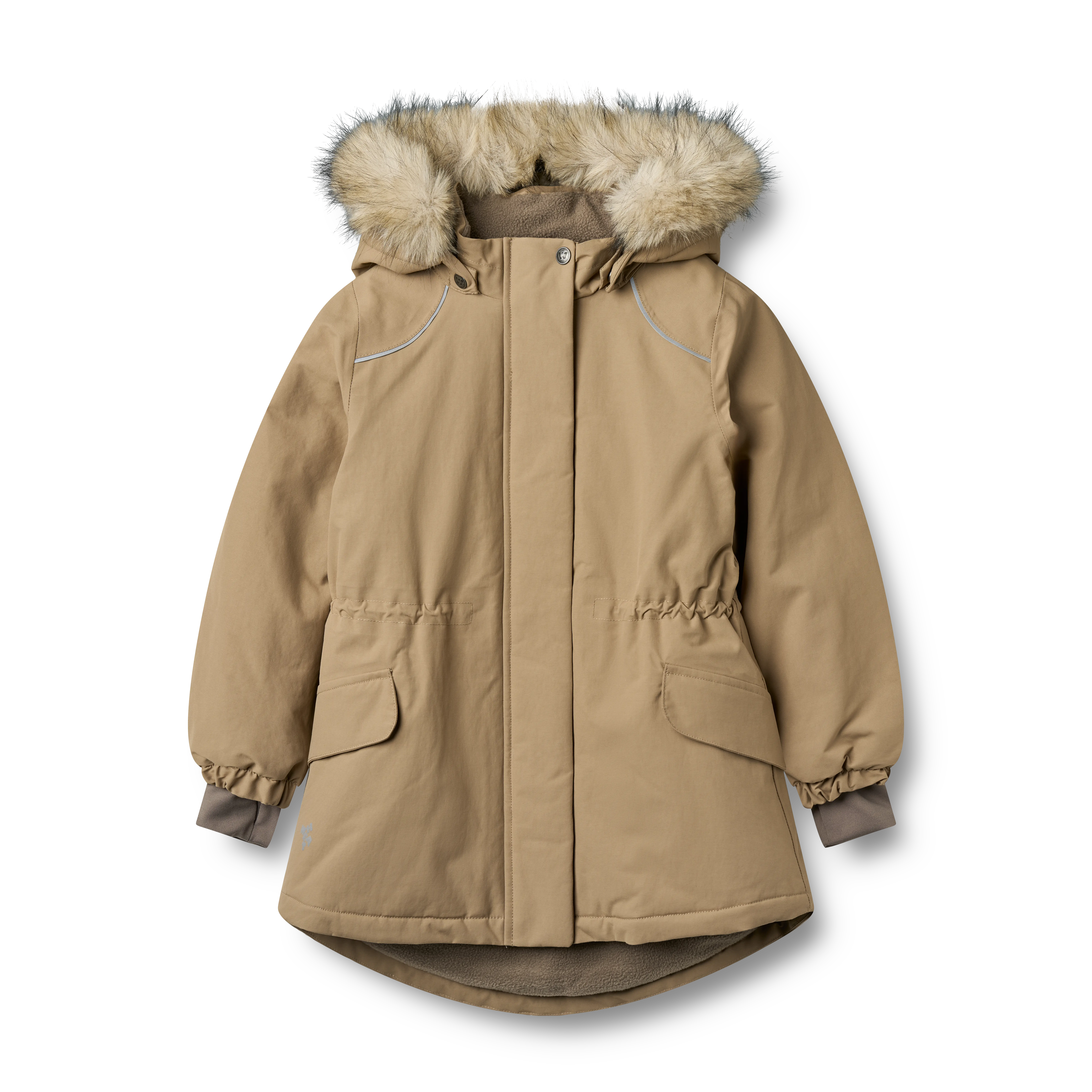 Wheat Jacket Mathilde Tech Kids børnejakke - Walnut - 152/12y - Vinterjakker til børn