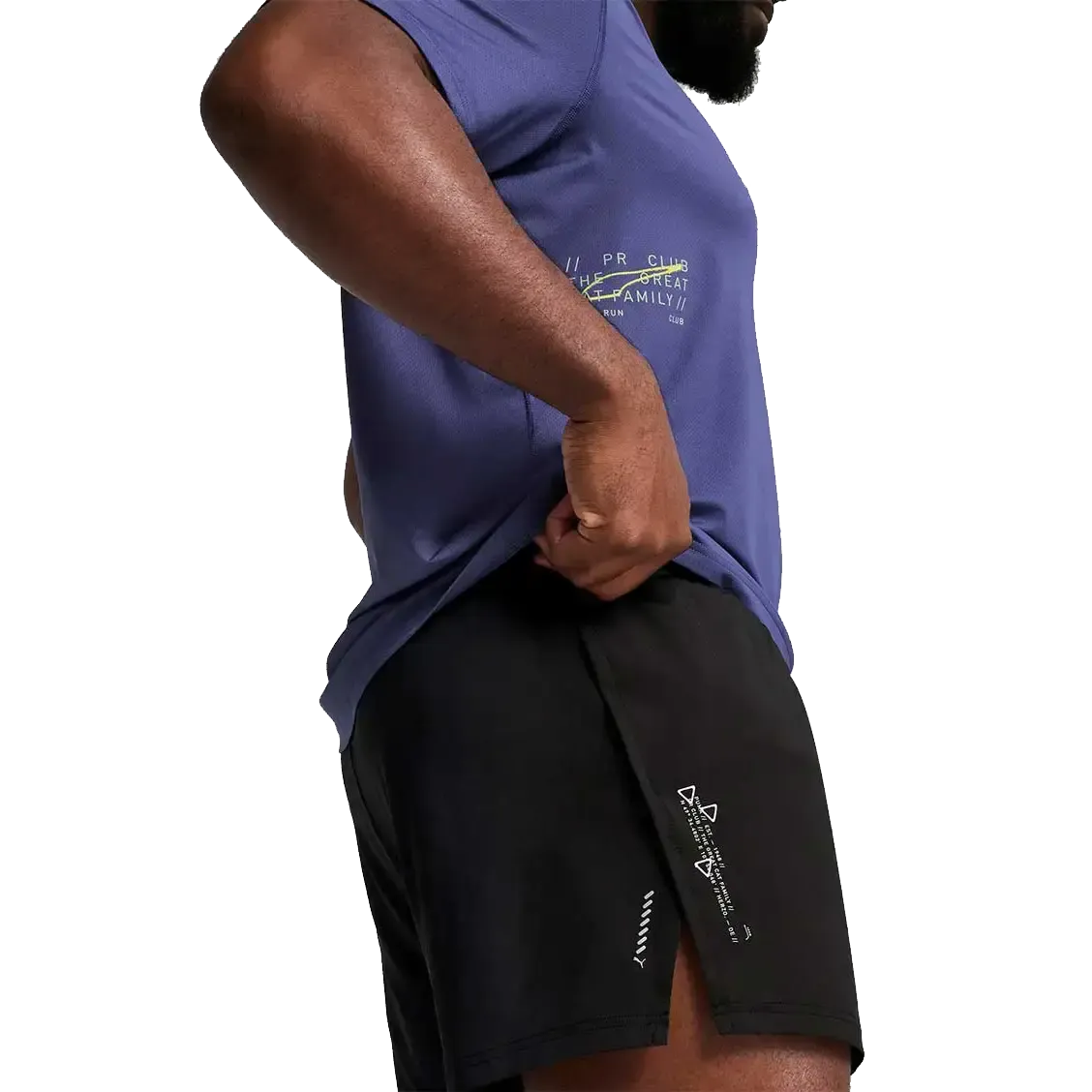 Run Knit 3 Split Short Men