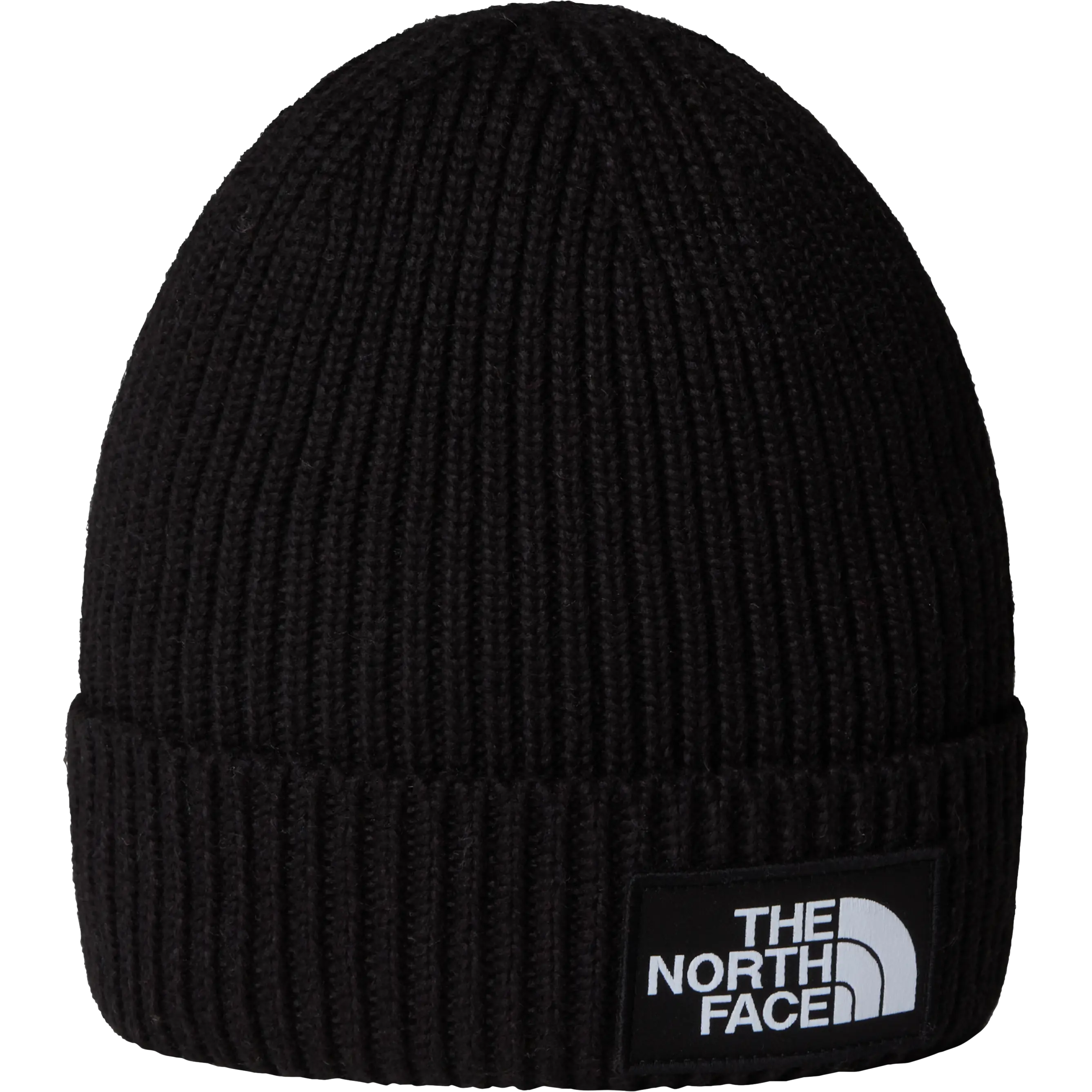 The North Face Logo Box Cuffed Beanie Teen - TNF BLACK - One size - Huer til børn