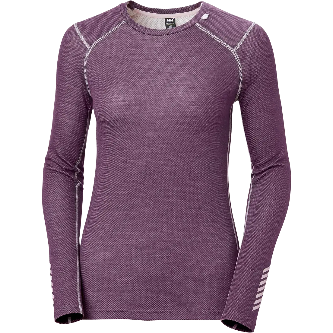 Helly Hansen Lifa Merino Midweight Crew Women undertrøje - Amethyst - S - Undertrøjer