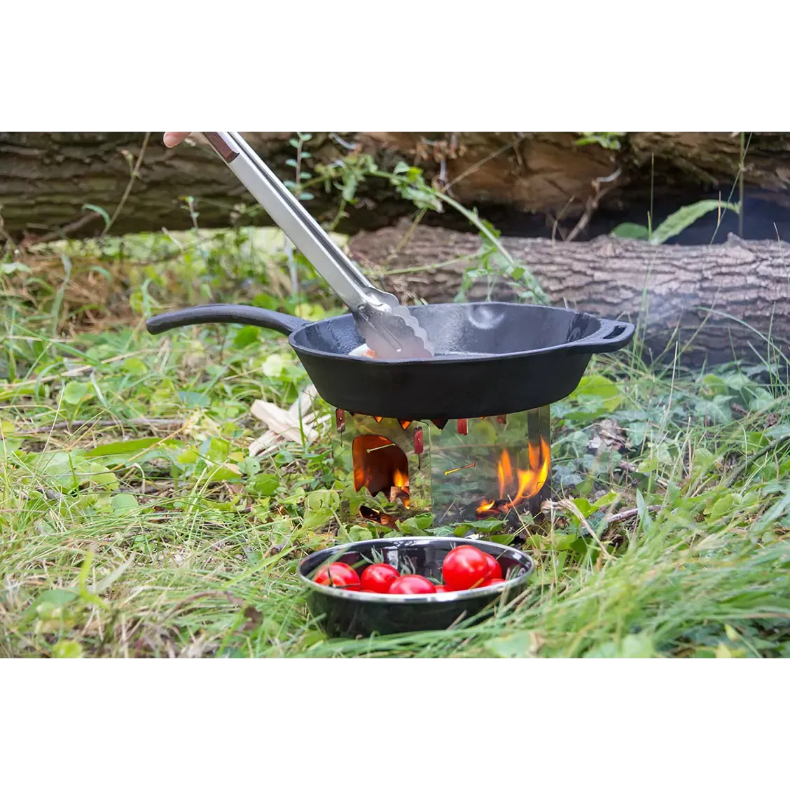 Fire Skillet fp25 with one pan handle bålpande