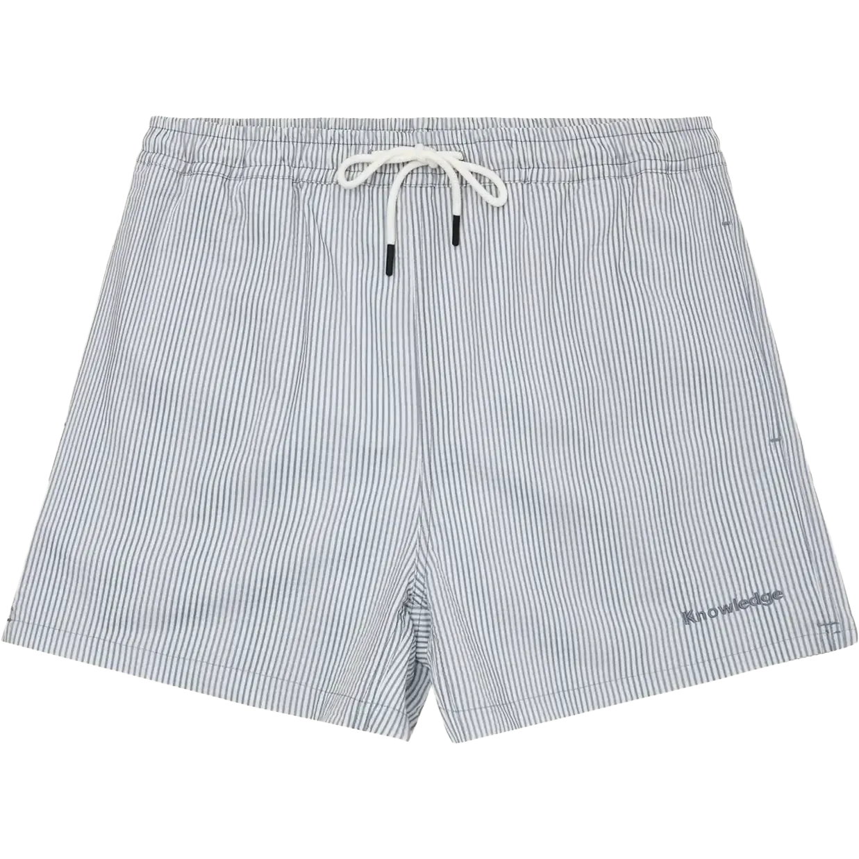 Mid-Thigh Stripe Seersucker Swimshorts M