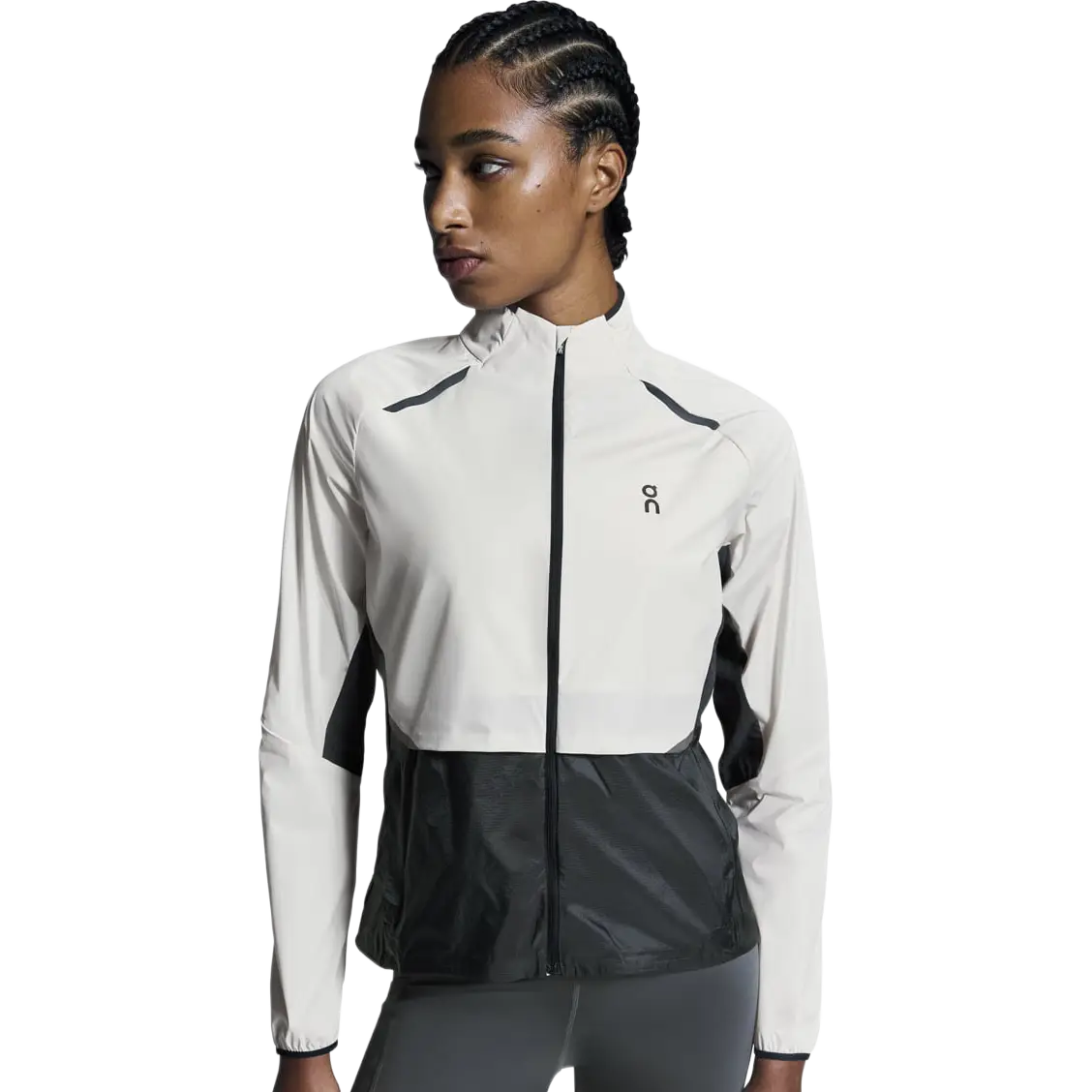 On Weather Jacket Women - Silver/Eclipse - L - Løbejakker