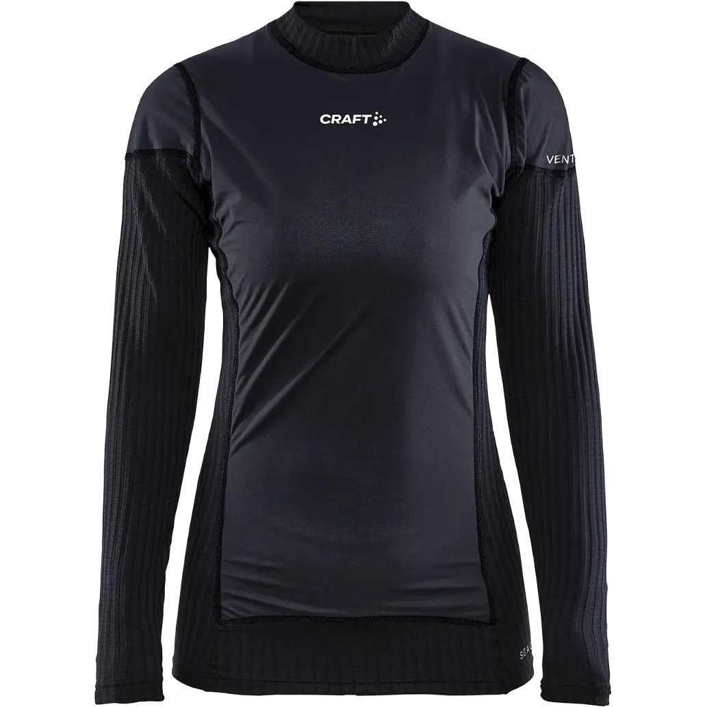 Craft Active Extreme X Wind LS Women - Black/Granite - S - Løbetrøjer