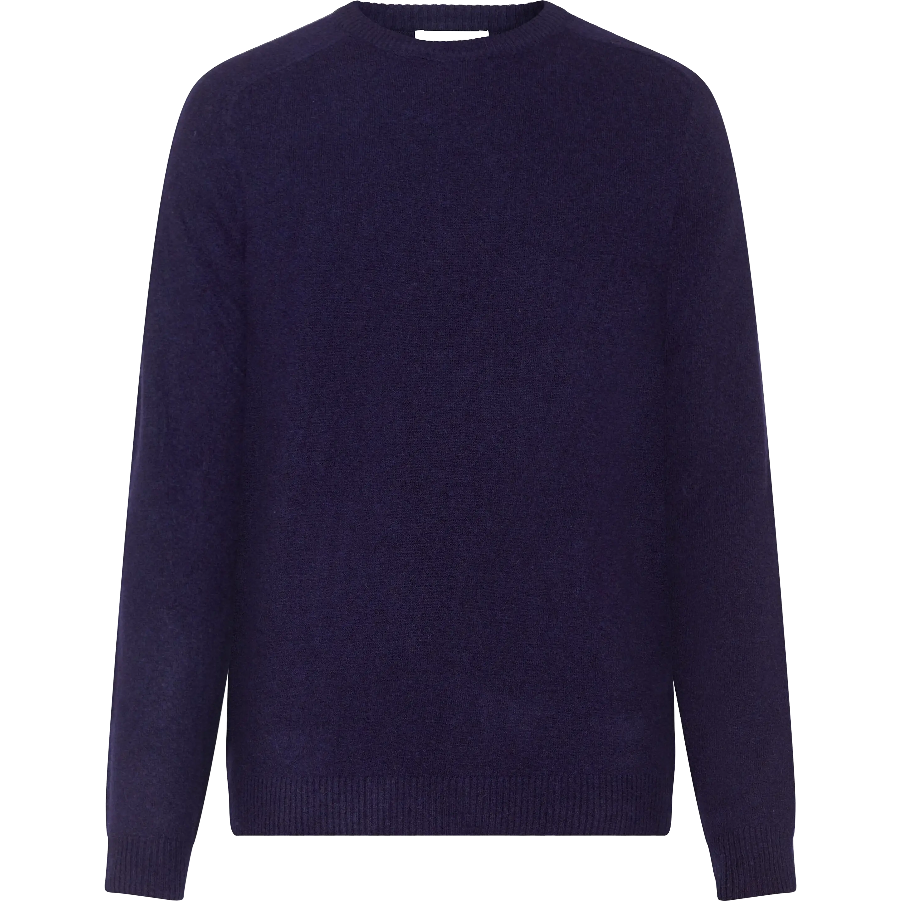 Knowledge Cotton Apparel Lambswool Crew Neck Men - Total Eclipse - 2XL - Uldtrøjer