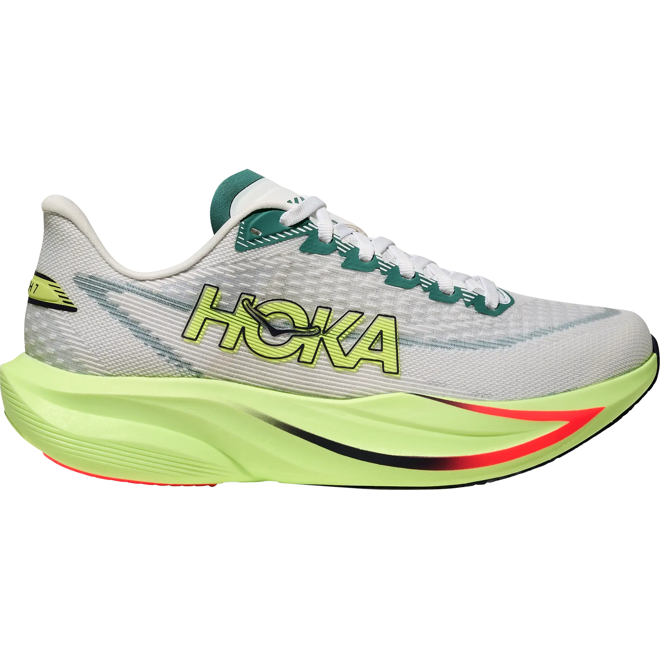 HOKA One One Mach 7 Women - Frost/Neon Yuzu - US9,5B / 42 - Løbesko