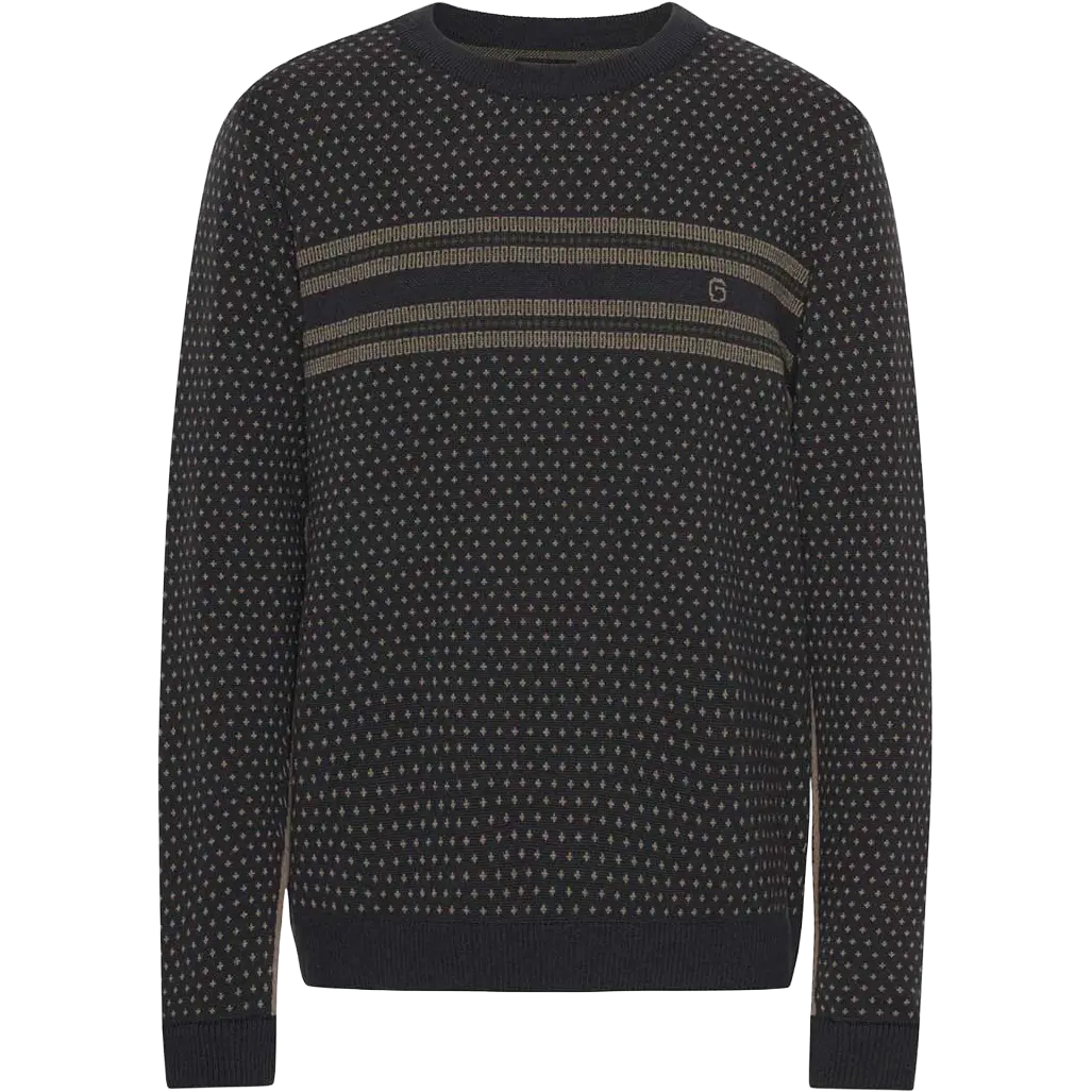 Superstainable Fucis Jumper Men uldtrøje - Anthracite - S - Striktrøjer