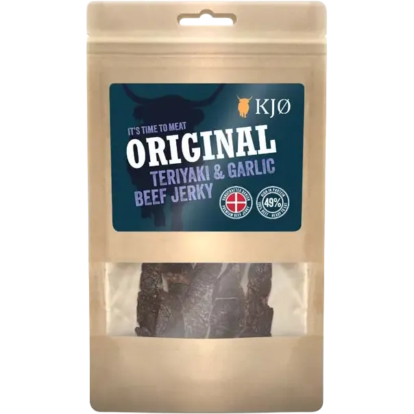 Teriyaki & Garlic Beef Jerky 60g