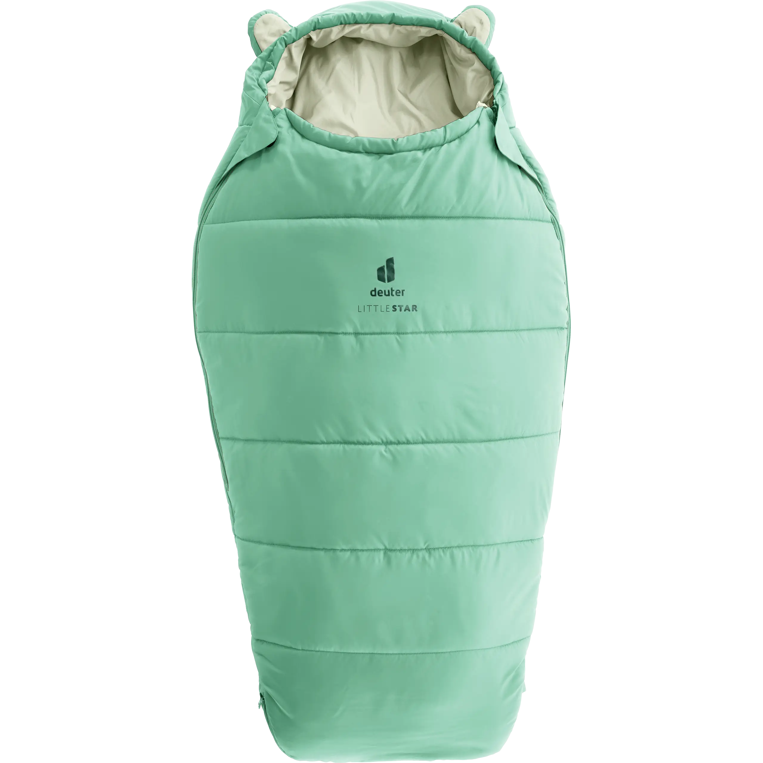 Deuter Little Star børnesovepose - Spearmint/Bone - Left Zip - Sovegrej til børn