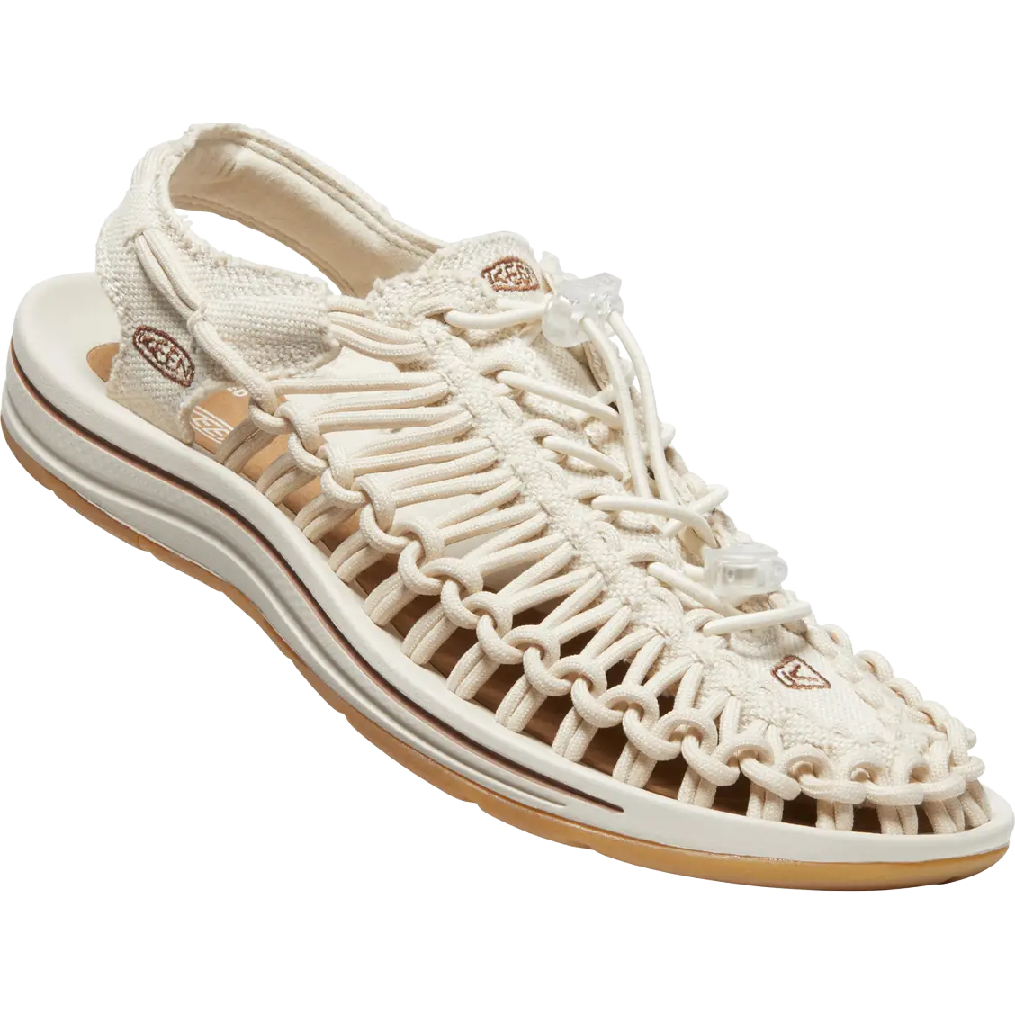Keen Uneek Canvas Women damesandal - Natural Canvas/Birch - US6,5/EU37 - Sko