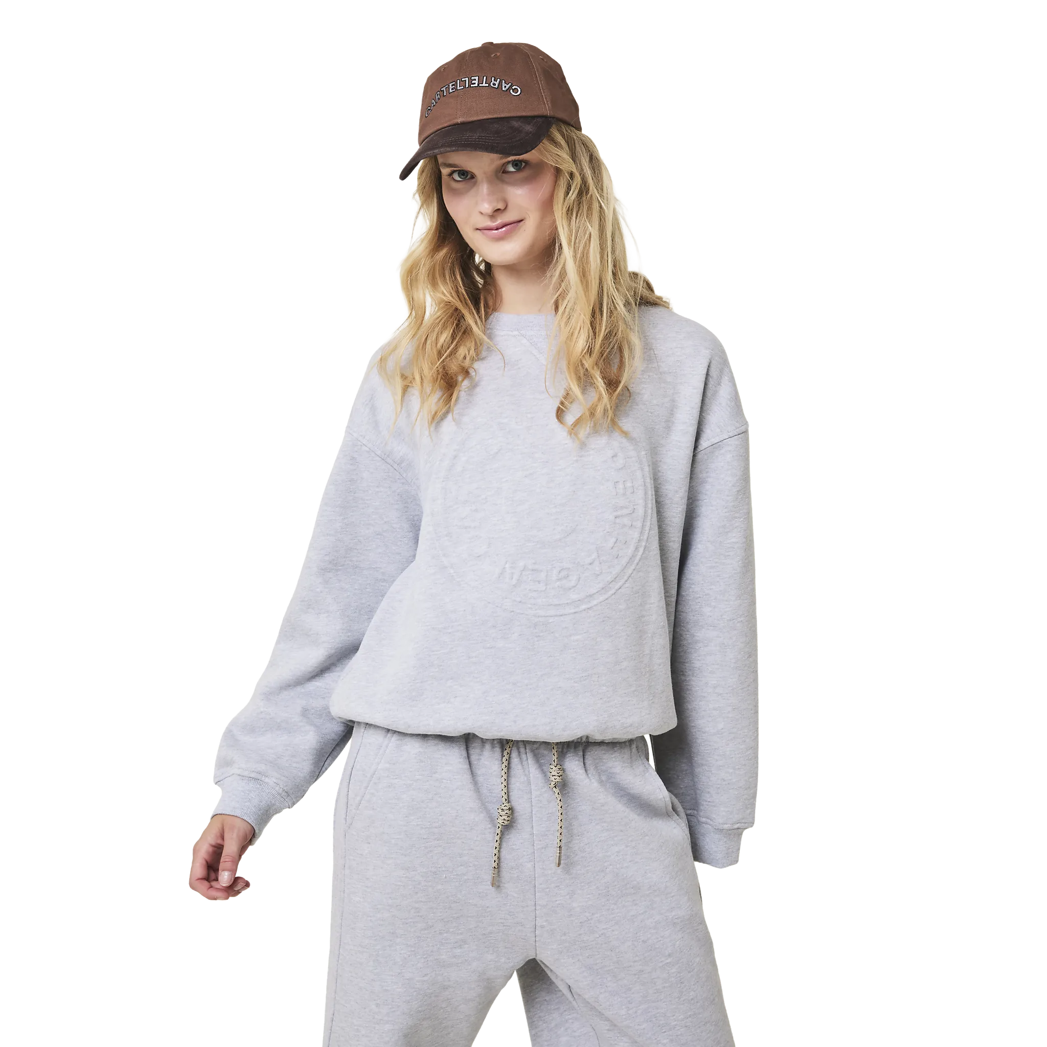 Angel Sweatshirt Embossed Print Logo
