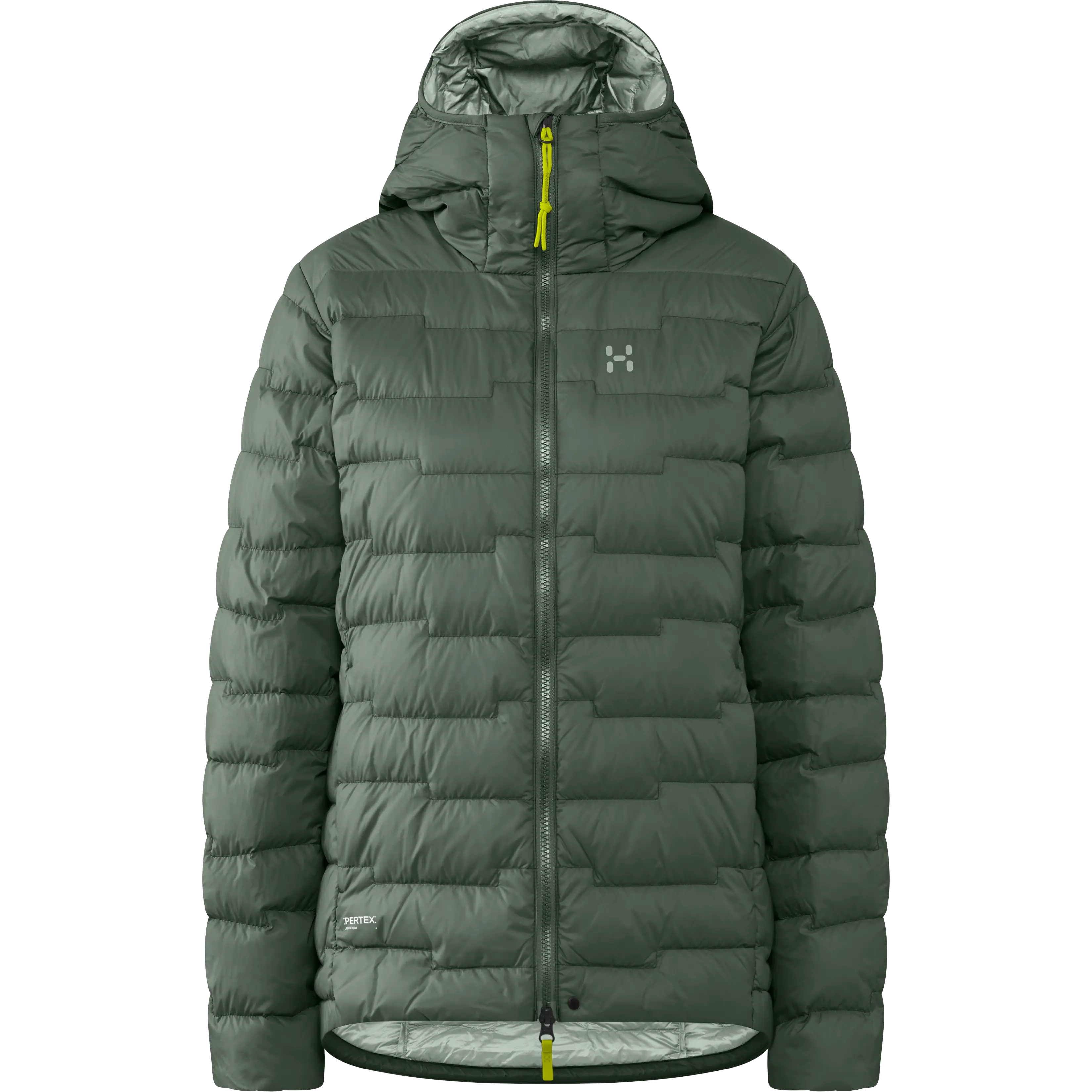 Haglöfs ROC Flash Down Hood Women dunjakke - Chlorophyll Green - M - Vinterjakker