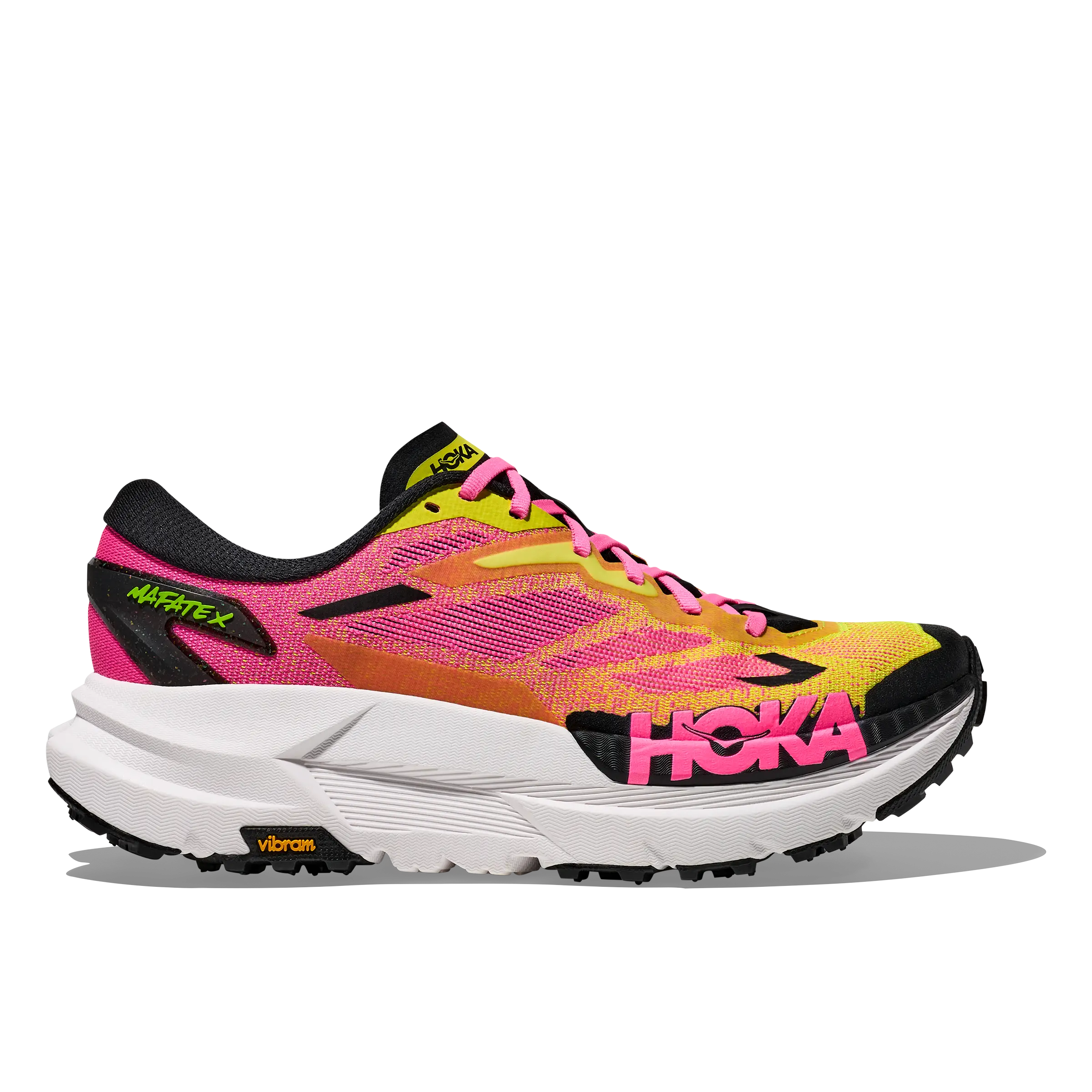 HOKA One One Mafate X Men - Neon Hoka Citrus/Neon Rose - US10/UK9,5/44 - Trailsko